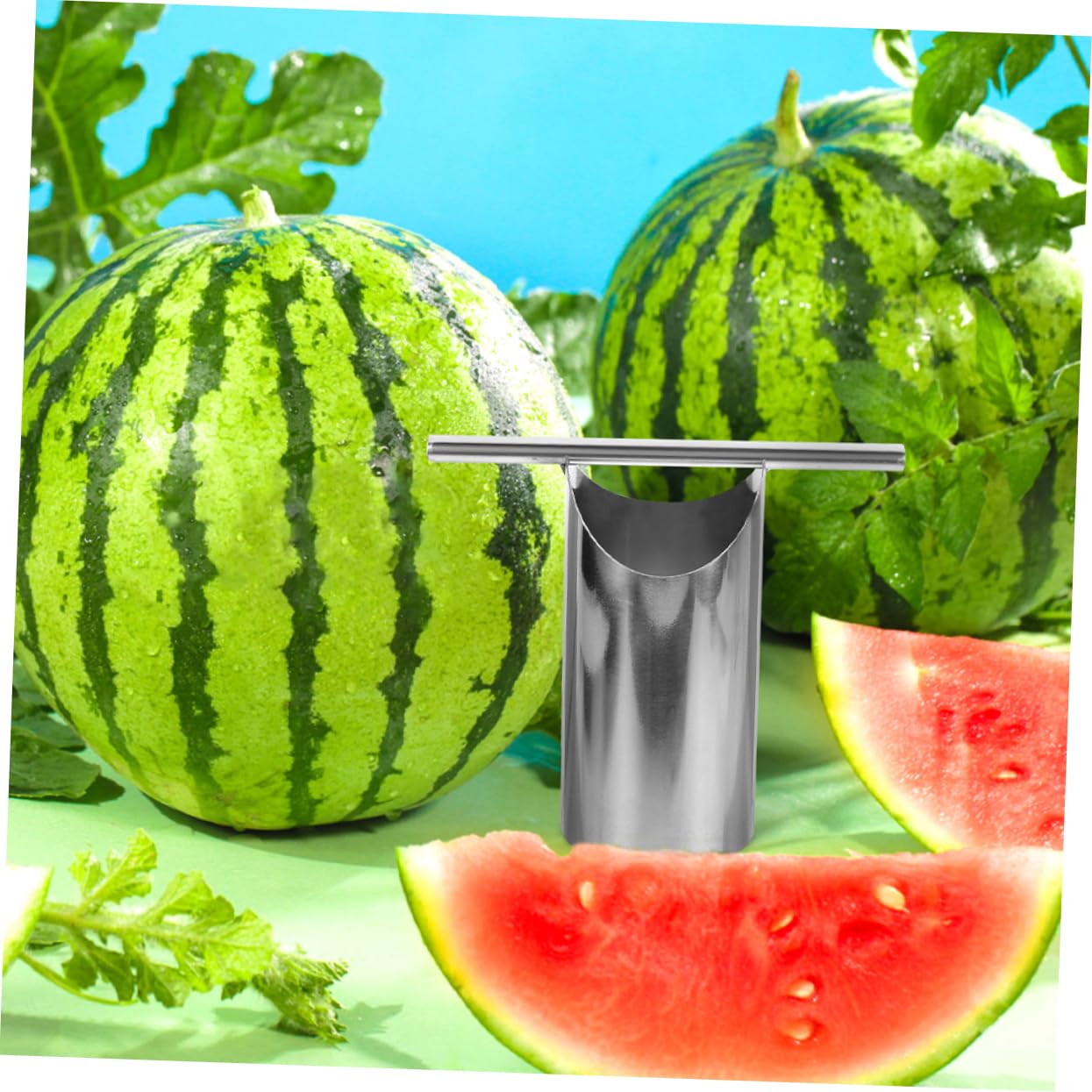 Amosfun 5 Sets Wassermelonen Lochöffner Wassermelonenschneider Metallöffner Für Wassermelonen Metall Wassermelonen Entkerner Entferner Wassermelonen Schneidwerkzeug Obstöffner
