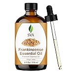SVA Frankincense Essential Oil - 4 Fl Oz - 100% Natural Boswellia Serrata Oil - for Diffuser, Hair Care, Face, Skin Care, Aromatherapy, Scalp and Body Massage, Soap and Candle Making - with Dropper