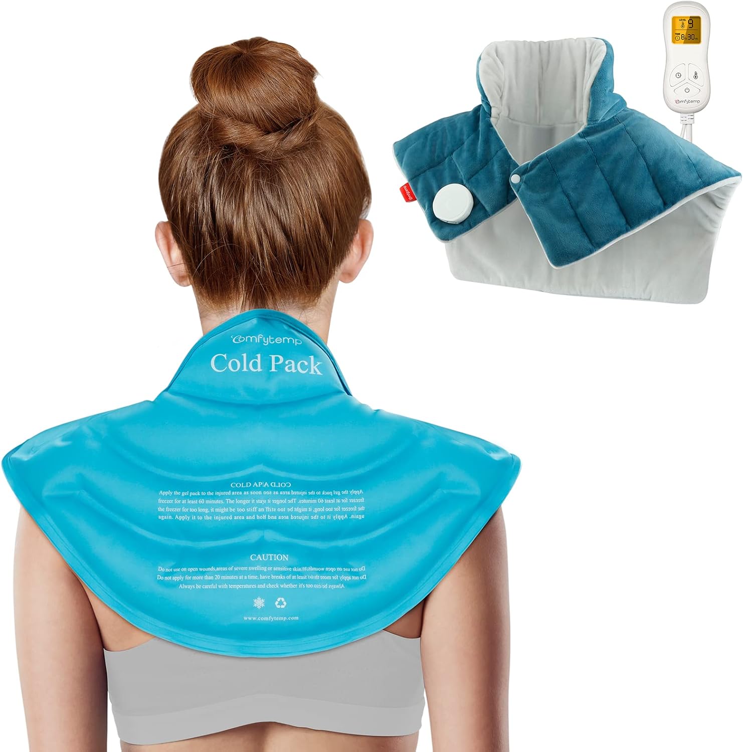 Comfytemp Neck Shoulder Ice Pack & Weighted Heating Pad
