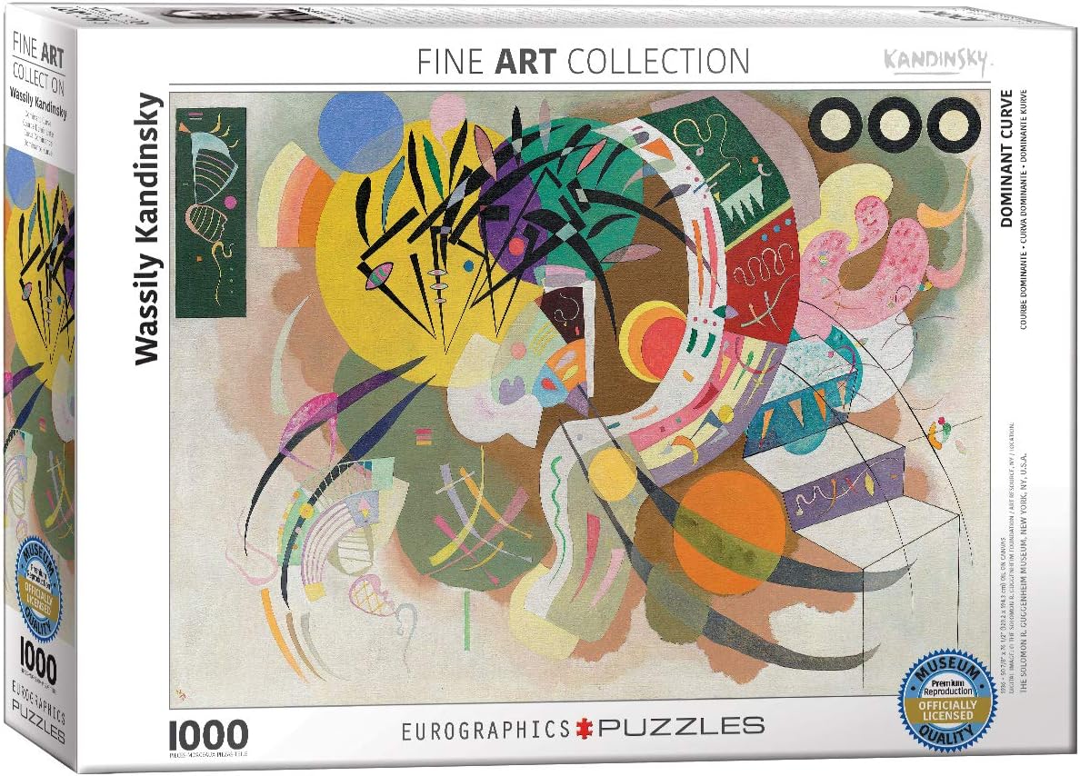 EuroGraphics Dominant Curve by Wassily Kandinsky (1000 Piece) Puzzle (6000-0839), White