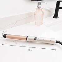 Vista 8 de REMINGTON Shine Therapy - Varita rizadora de barril recto de 1 pulgada con infusión de aceite de argán y queratina para ondas sueltas, incluye