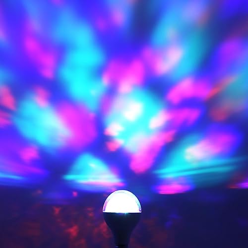 Miniatura 3 de Feit Electric Bombilla LED multicolor cambiante para fiesta de discoteca, DISCO1LED, A19, RGB, RGB multicolor, 5.3 pulgadas de alto x 3.15 pulgadas