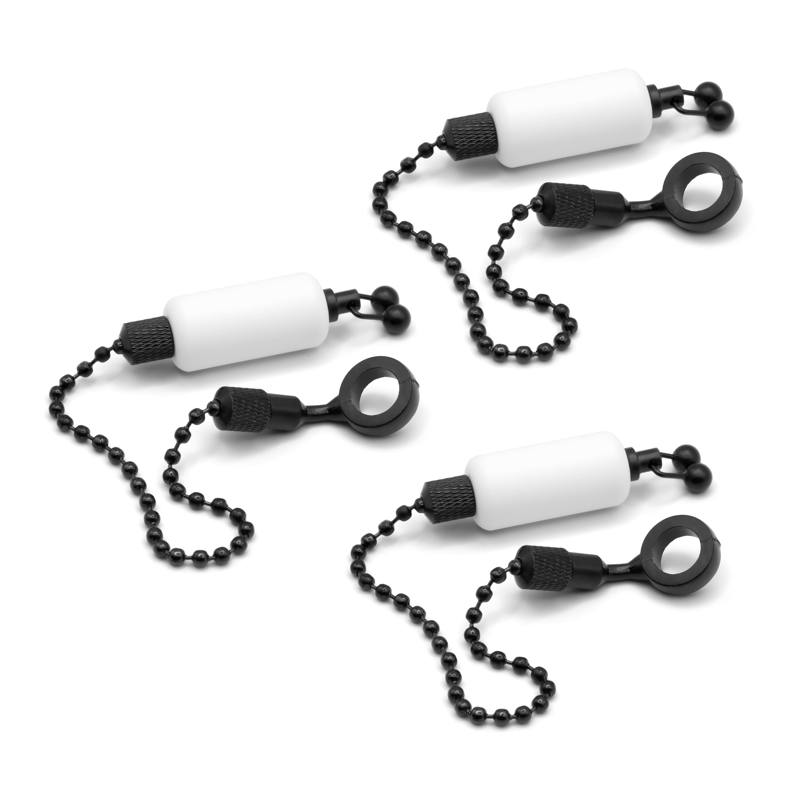 Tek-Gr Pro10 Fishing Bobbins, Premium Quality Bite Indicators For Carp Fishing. White Bobbins Carp Fishing, Swingers for Carp Fishing Bite Alarms (2)