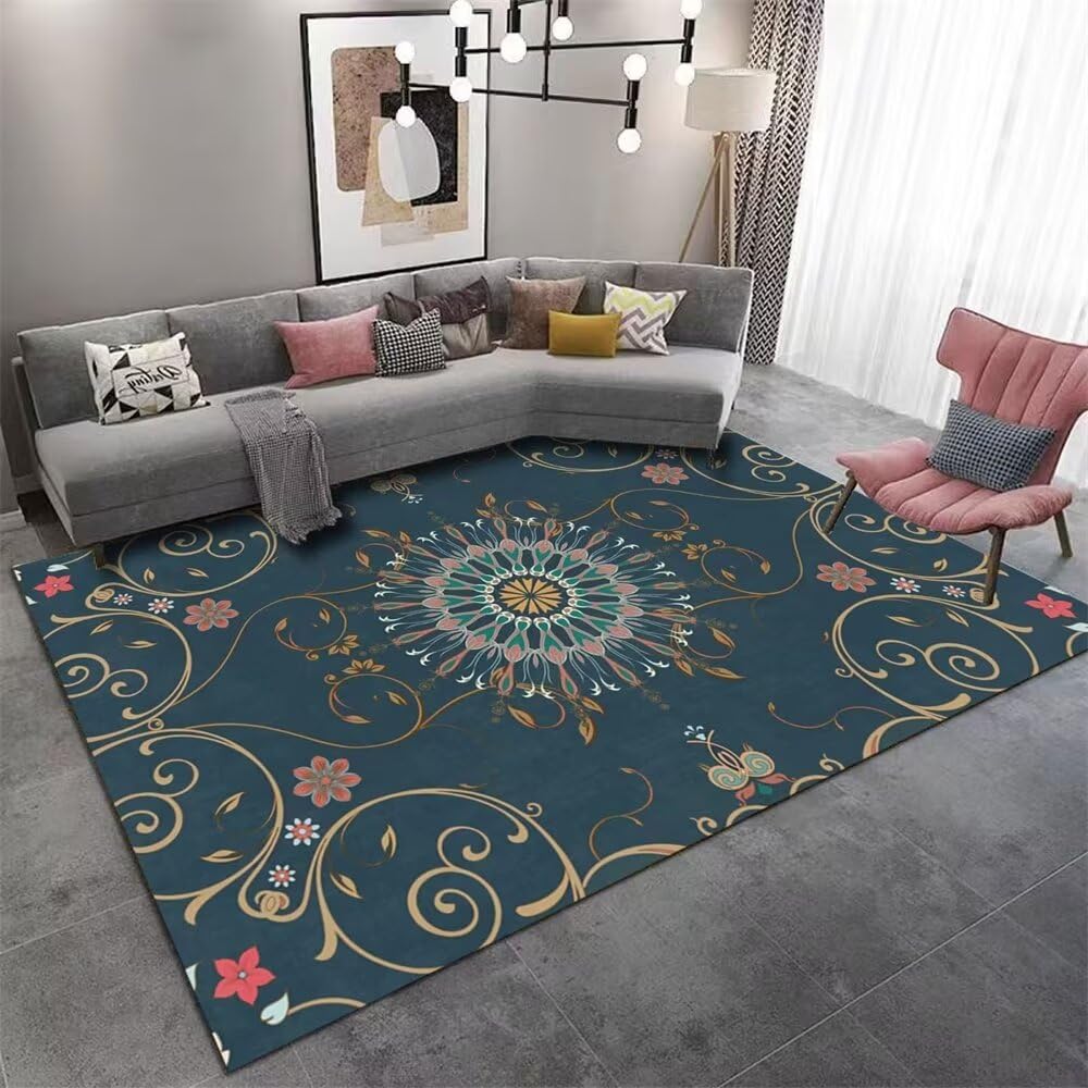 Tapis de décoration de chambre à motif floral vintage pour ado fille