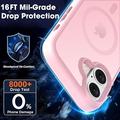 Vista 652 de MOCCA - Funda magnética resistente para iPhone 11 de 6.1 pulgadas, compatible con MagSafe, protector de pantalla de vidrio + protector de lente