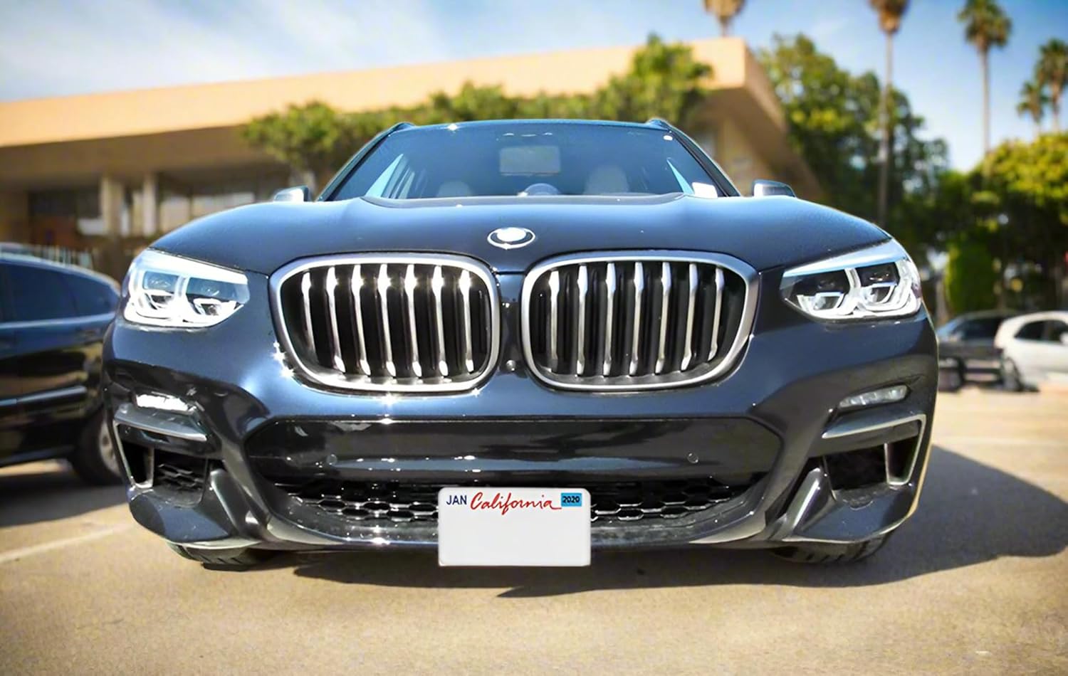STO N SHO Front License Plate Bracket Compatible with 2018-2024 BMW X3 M40i and 30i Without Adaptive Cruise Control and 2018-2025 X4 M40i and 30i Without Adaptive Cruise Control