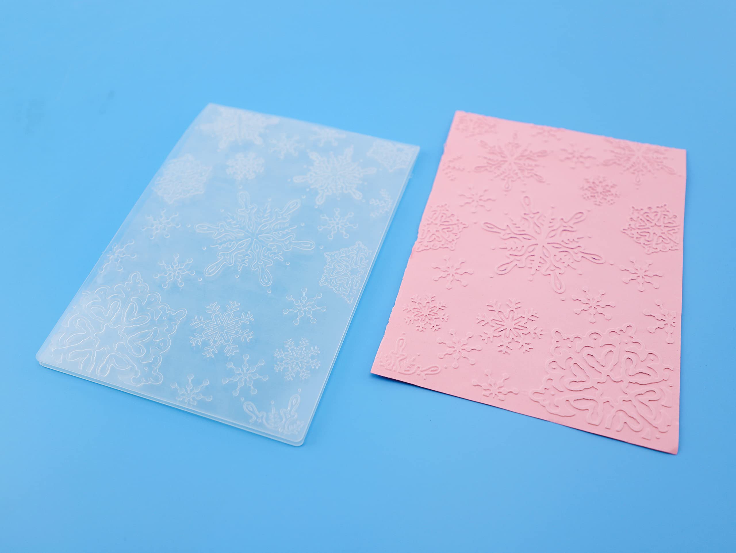 Cartella per goffratura in plastica con fiocco di neve di Natale