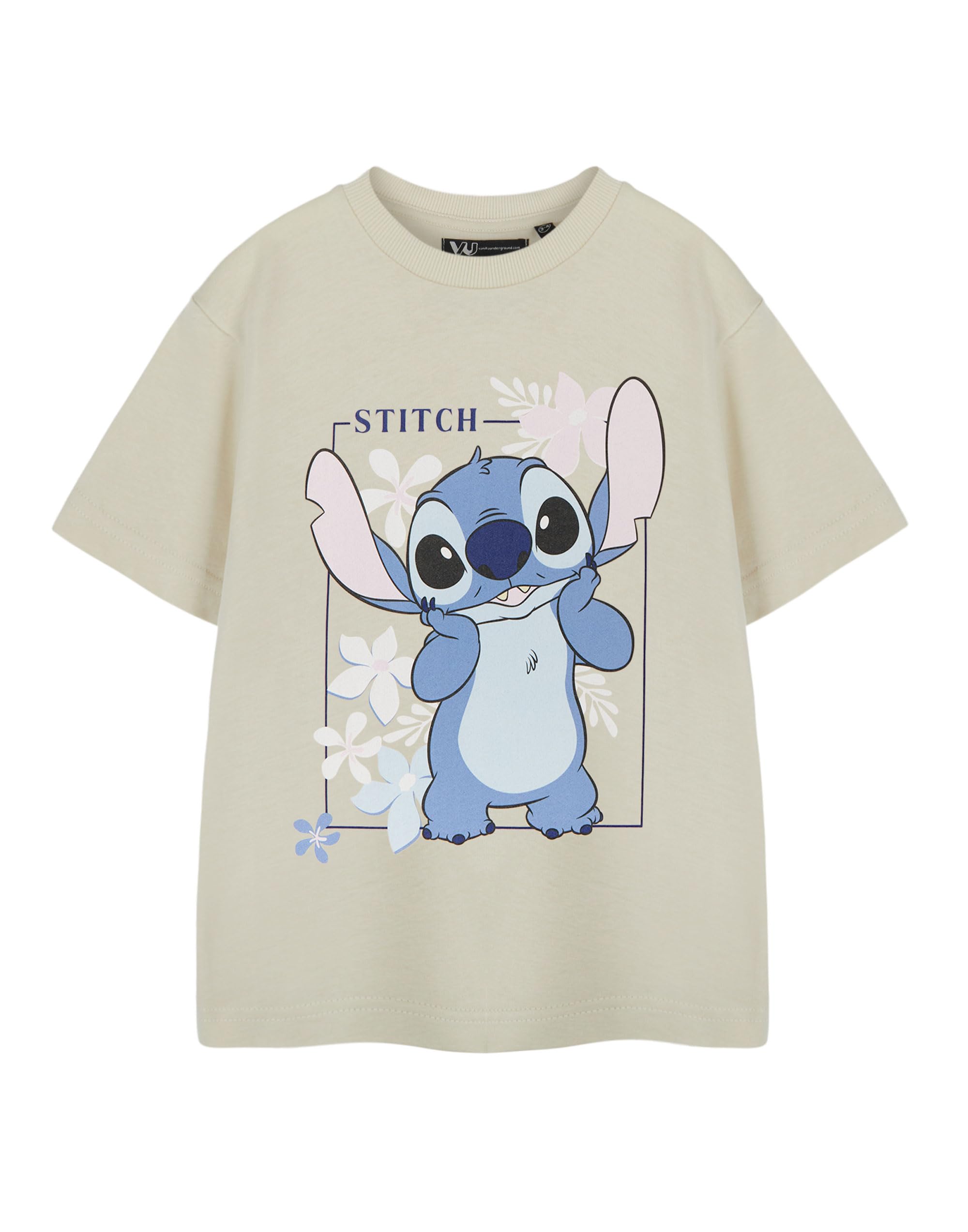 Disney Girls Lilo & Stitch T-Shirt - Beige - 11-12 Years
