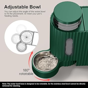 Pet Automatic Feeder Feeding Water Integrator Kitten Puppy 3.85L