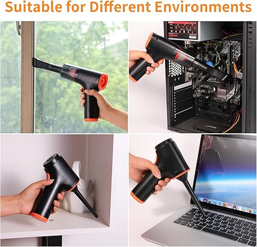 Miniatura 2 de TOBTOS Plumero de aire comprimido, soplador y aspiradora 3 en 1
