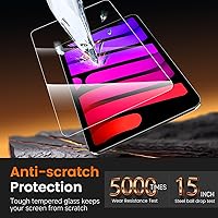 Vista 4 de PandaShield Paquete de 2 para iPad Mini 8.3"(A17 Pro 7ª/6ª Gen 2024/2021)9H+ Protector de Pantalla de Vidrio Templado con Instalación Fácil[Grado