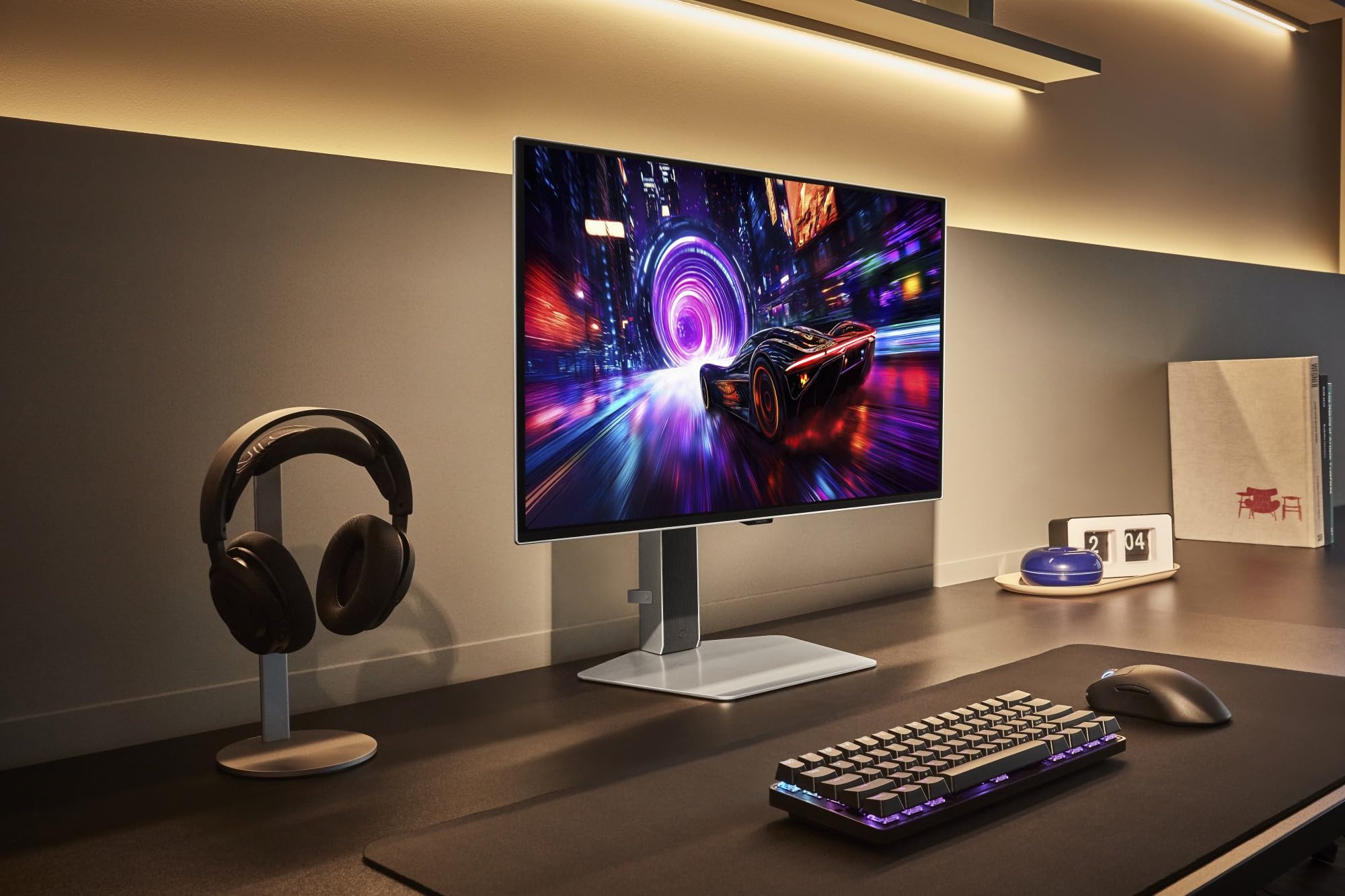 Samsung Odyssey OLED G81SF Gaming Monitor 32 Zoll 4K, QD-OLED, UHD, 3840 x 2160, 240Hz, 0,03ms (G/G), AMD FreeSync Premium Pro, G-Sync-kompatibel, Einbrennschutz Safeguard+, Glare Free, LS32FG814SUXEN