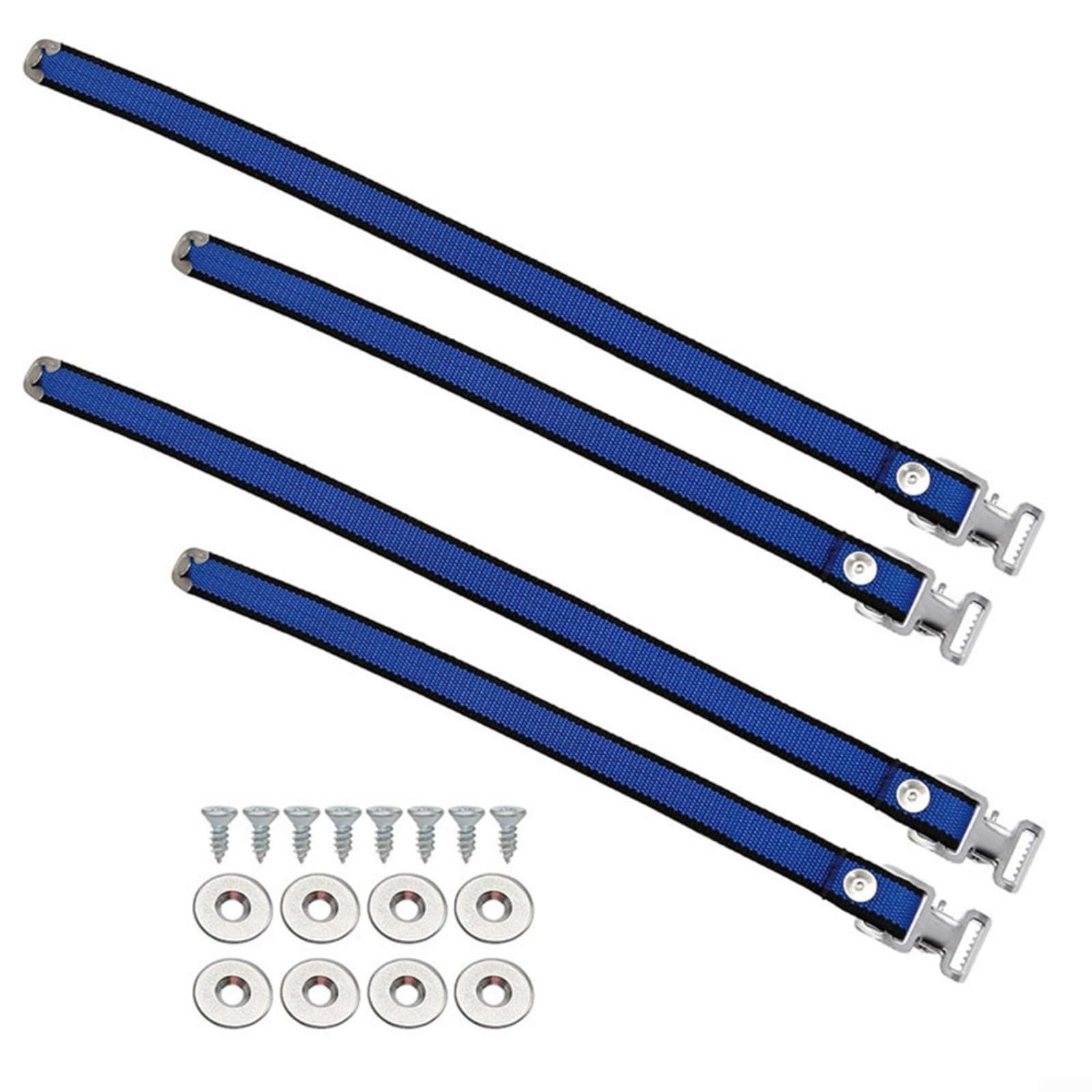 Juego de correas de repuesto para zancos de yeso, correas ajustables de nailon resistente para la mayoría de zancos, seguridad mejorada con diseño antideslizante, incluye 2 correas largas/cortas y 8