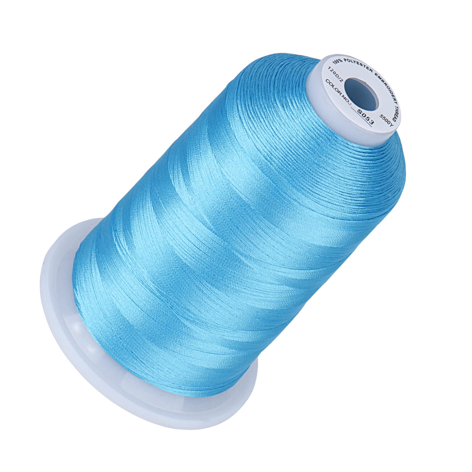 Simthread Embroidery Machine Thread 5000M 40WT Polyester, Turquoise S053