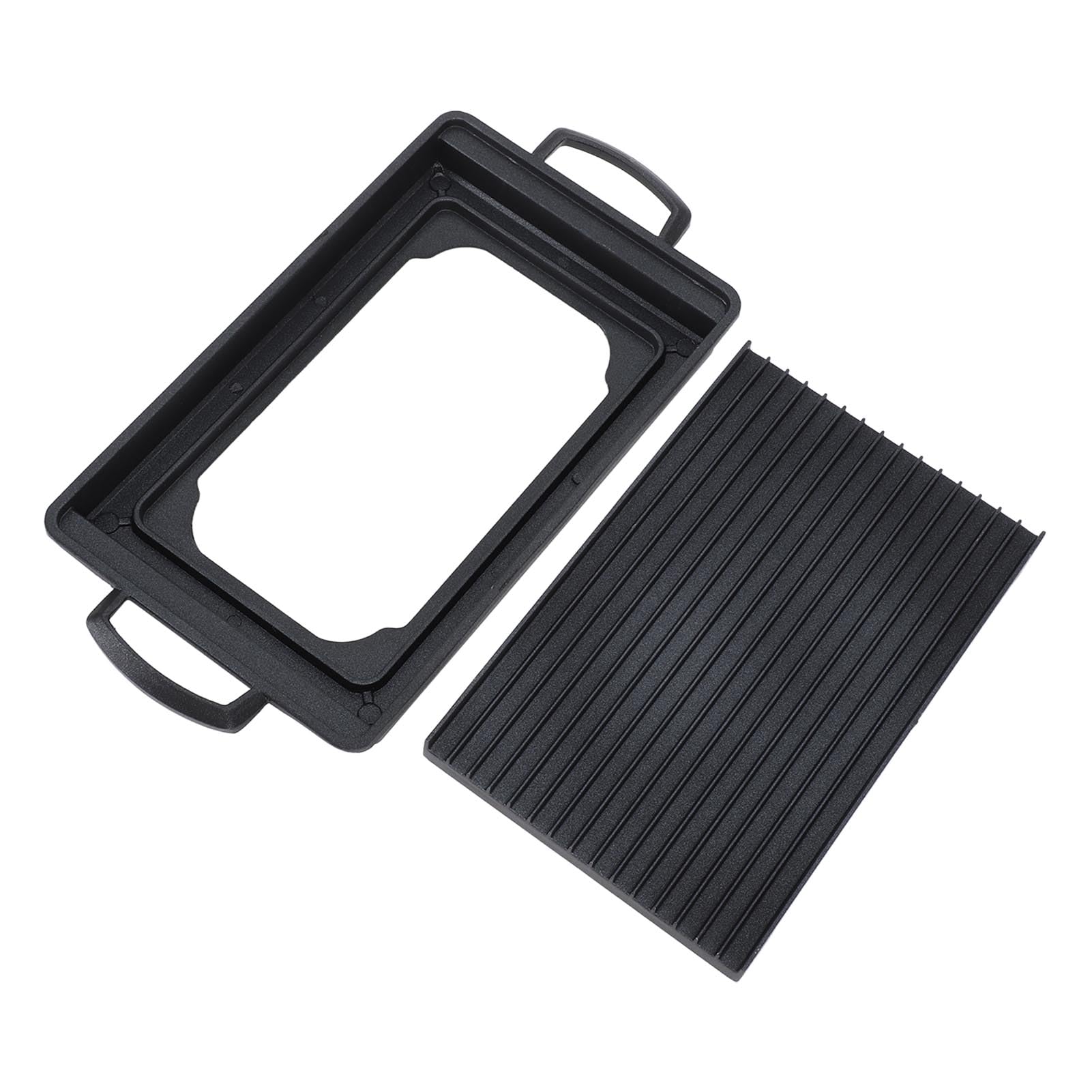 Mini parrilla de barbacoa portátil y compacta rectangular EMUKOEP de aluminio