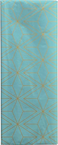 Miniatura 2 de JILLSON & ROBERTS Suministros de papel de regalo impreso de 20 x 30 pulgadas, diseño moderno Geo, 24 hojas plegadas