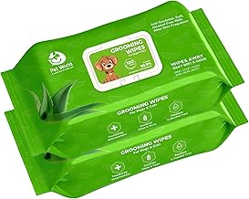 PET WORLD Pet Grooming Wet Wipes for Dogs & Cats | Aloe Vera Scent | Soft, Anti-Bacterial, Alcohol & Paraben Free | 200 Wipes (Pack of 2)