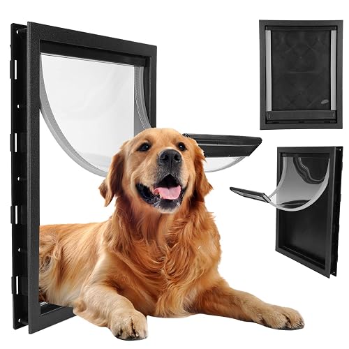 Puerta Grande para Mascotas, Puerta de instalación extraíble para Perros de tamaño Mediano Grande…