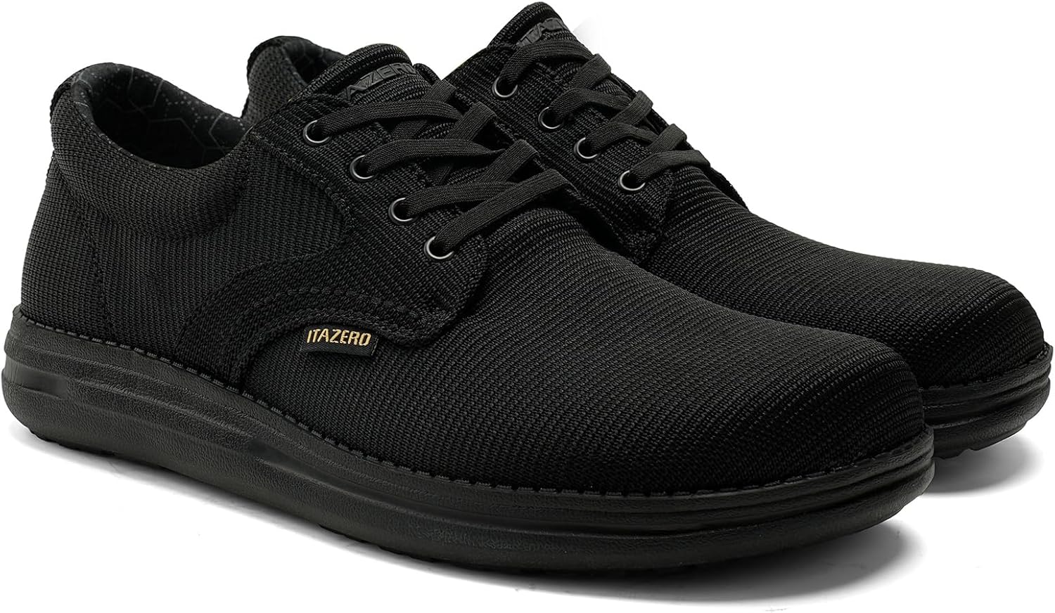 ITAZERO Men's Wide Toe Box Mesh Shoes Business Casual Wide Width Walking Shoes with Arch Support Insole for Plantar Fasciitis - Image 2