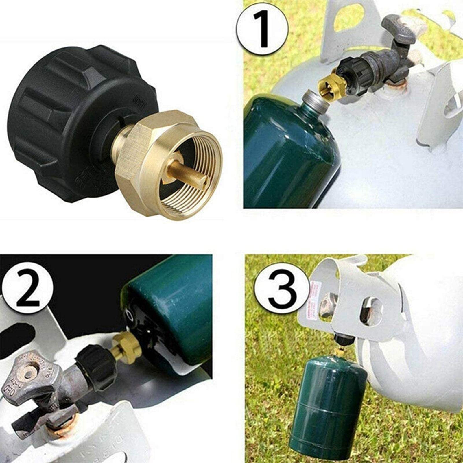 Adattatore Per Propano Con Tubo Flessibile Da 0,8 M E Regolatore QCC1 – Universale Per Bombole Da 2,3 A 18,1 Kg, Per Griglie E Stufe, Certificato CSA