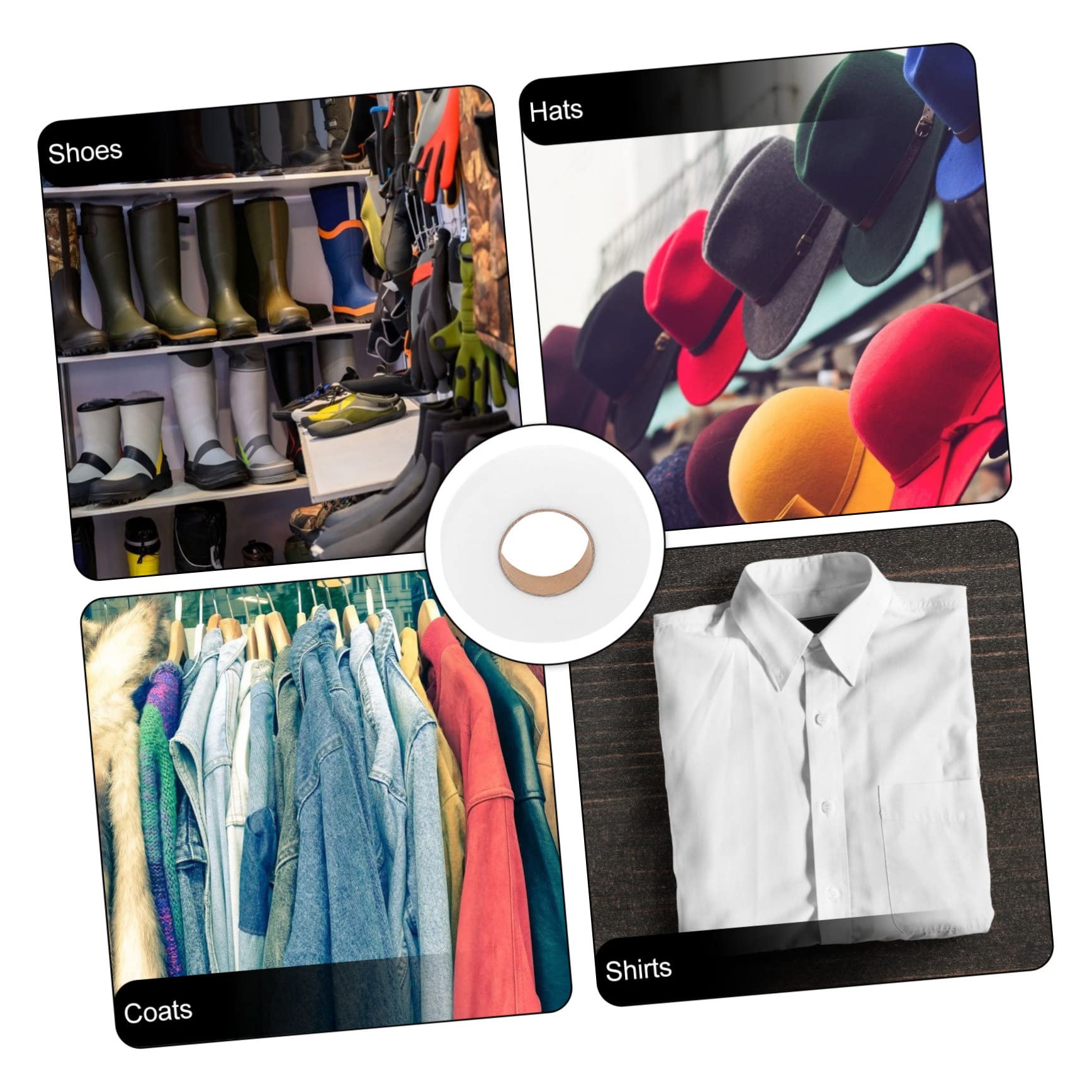 NUOBESTY 10rollos Cinta De Dobladillo Sin De Tapes Termoadhesivas Para Ropa Accesorios De Costura Para Manualidades y Cortinas Aplicación y Adhesión