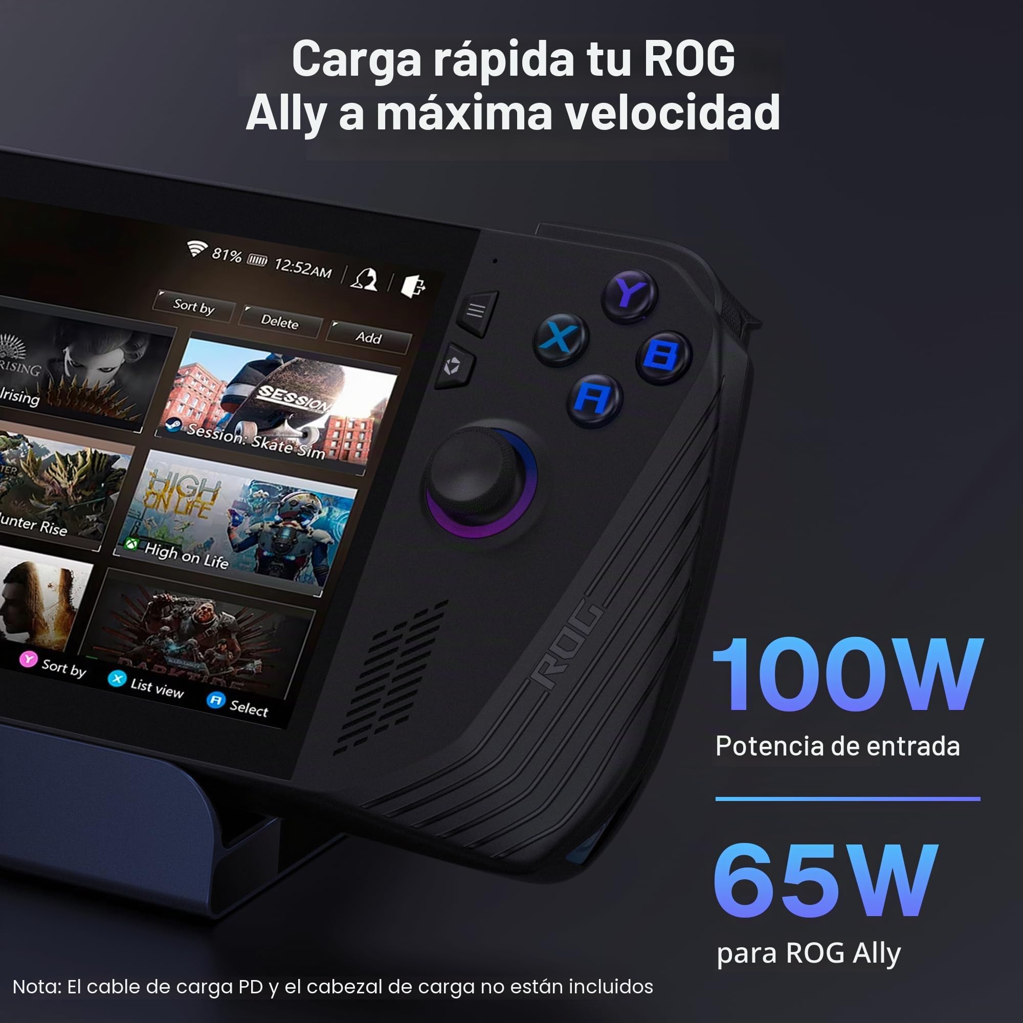 iVANKY 4K@144Hz 8 en 1 Estación de Acoplamiento para Valve Steam Deck OLED | ASUS ROG Ally X/Legion Go/ROG Ally/Stream Deck Dock, con HDMI 2.1, Ethernet Gigabit, 3*USB-A 3.0, mit 100W-Netzteil