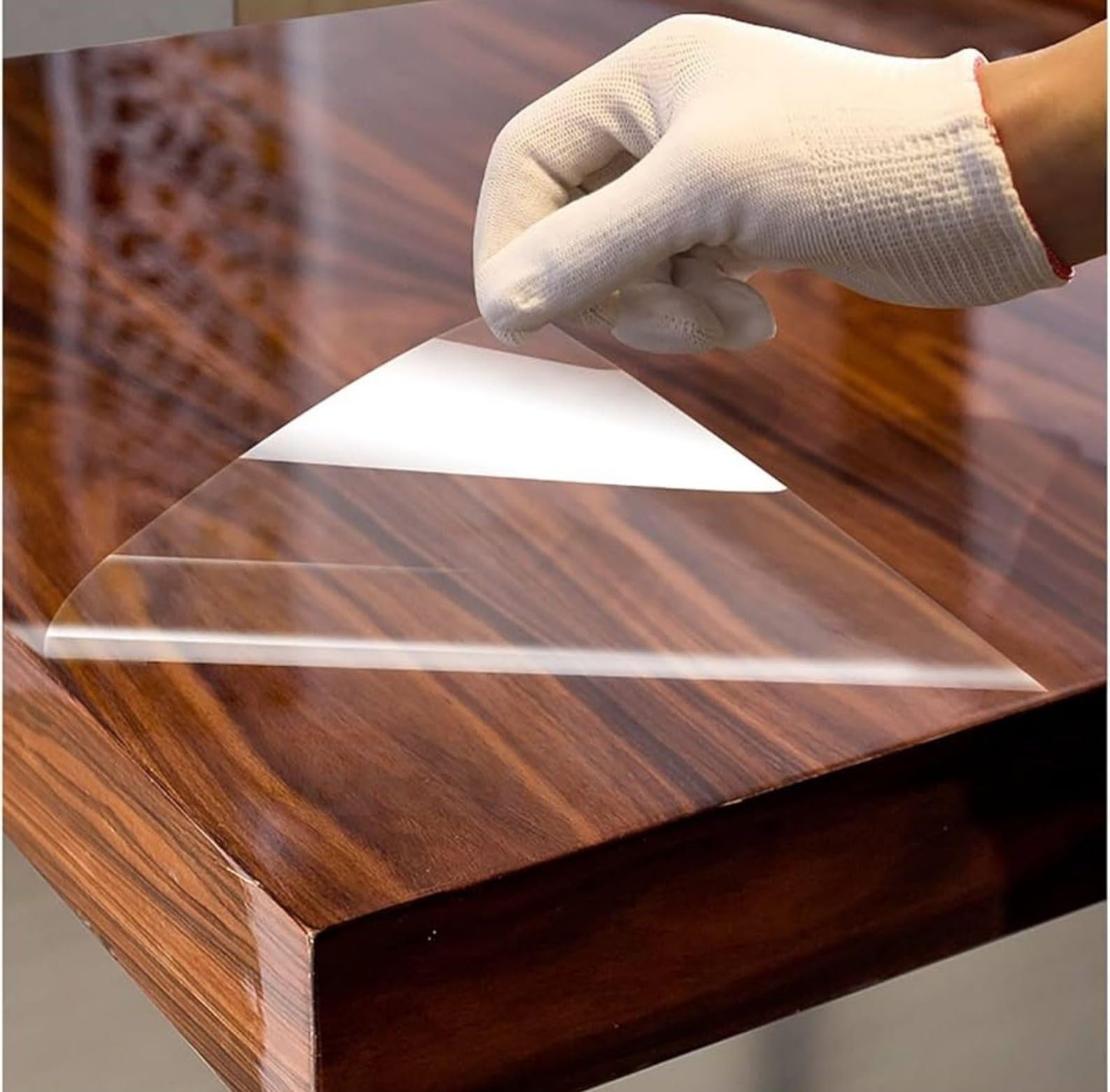 ERATO Clear Kitchen Film Self Adheisve Wall Protecter Film Oil Proof & Waterproof Clear Film for Cabinet Dinning Table Countertop (Clear Film, 24 x 86 Inch)-image-12