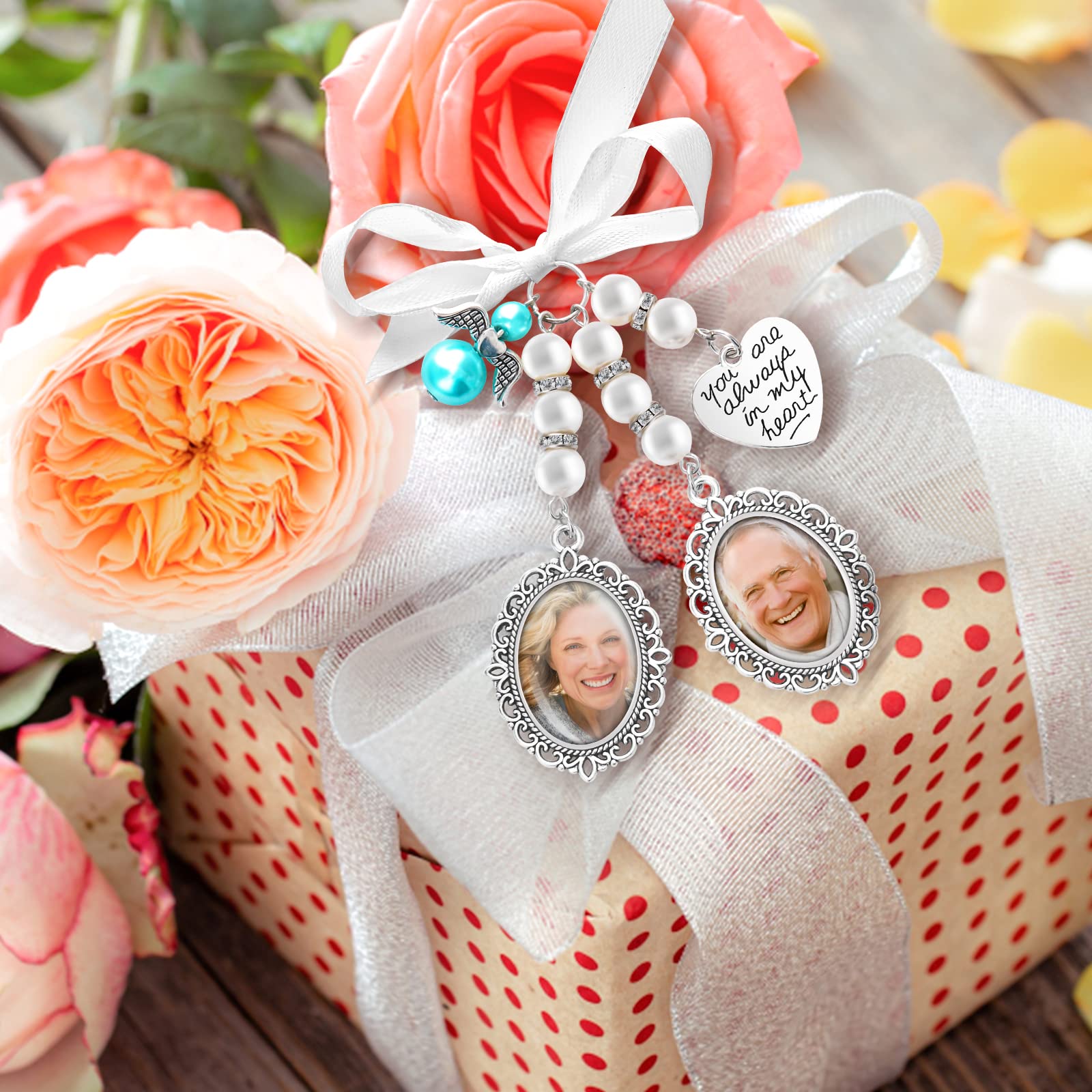 Yolev Wedding Bouquet Charm Ramo de Novia Perla Decoración Fiesta Boda Compromiso