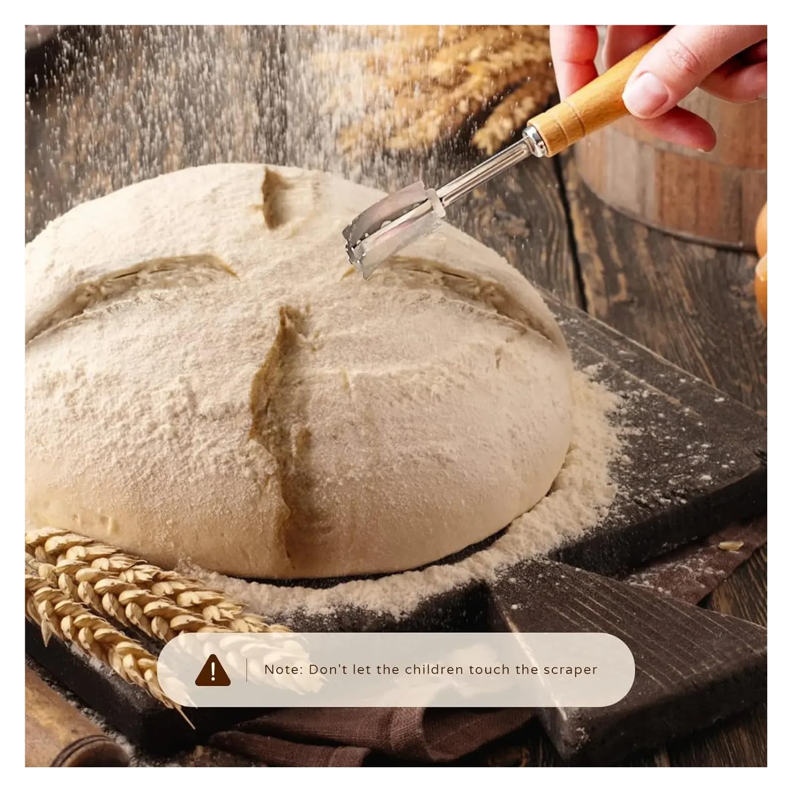 Sauerteig, 5/8 stücke Rattan Wicker Oval Runde Teig Sauerteig Körbe Backen Gärung for Brot(30x8 8pcs)