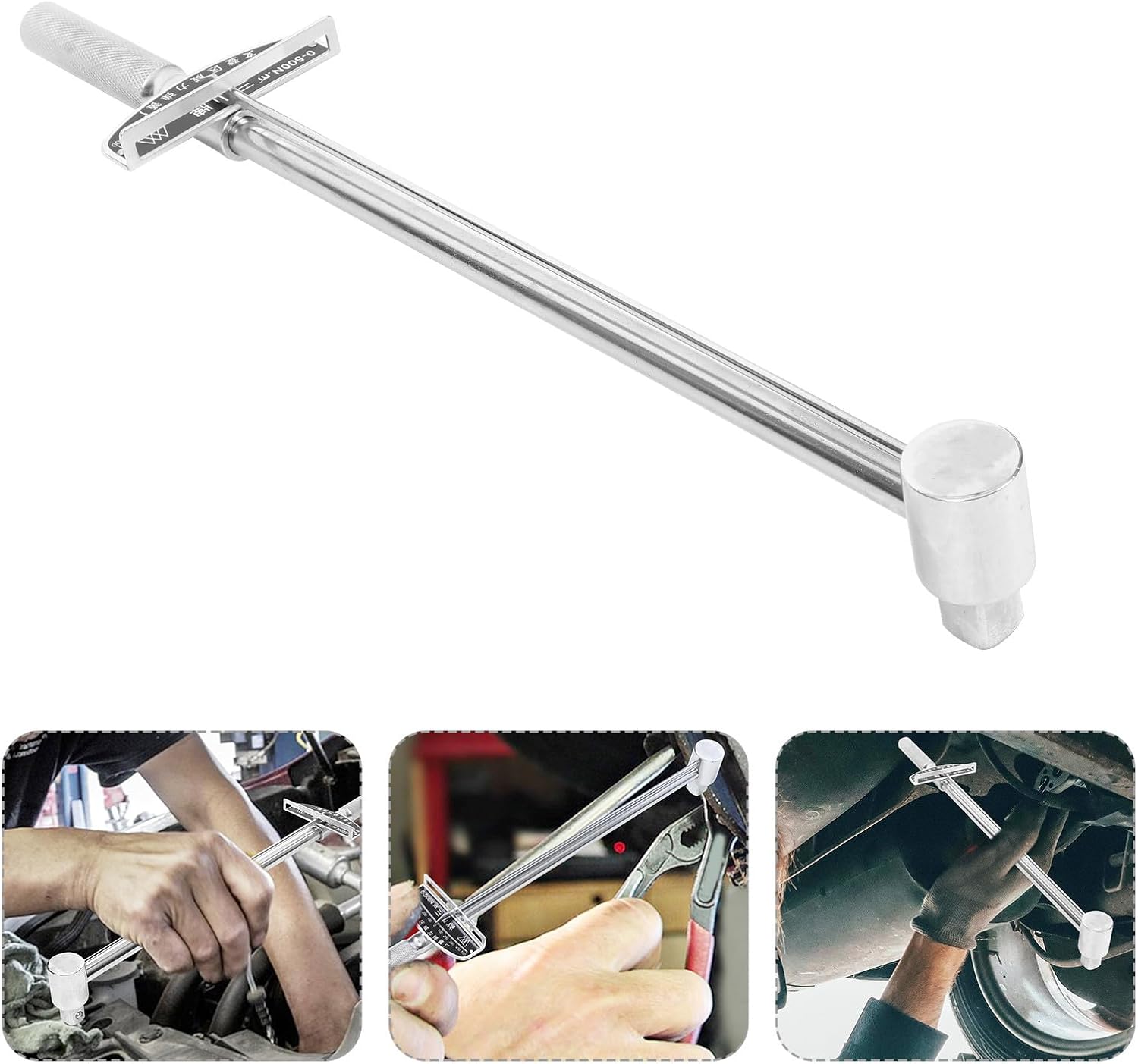 Adjustable 3/4 Inch 500n·m Pointer Socket Torque Wrench Professional Auto Repair Hand Tool for Car Maintenance and Mechanical Use