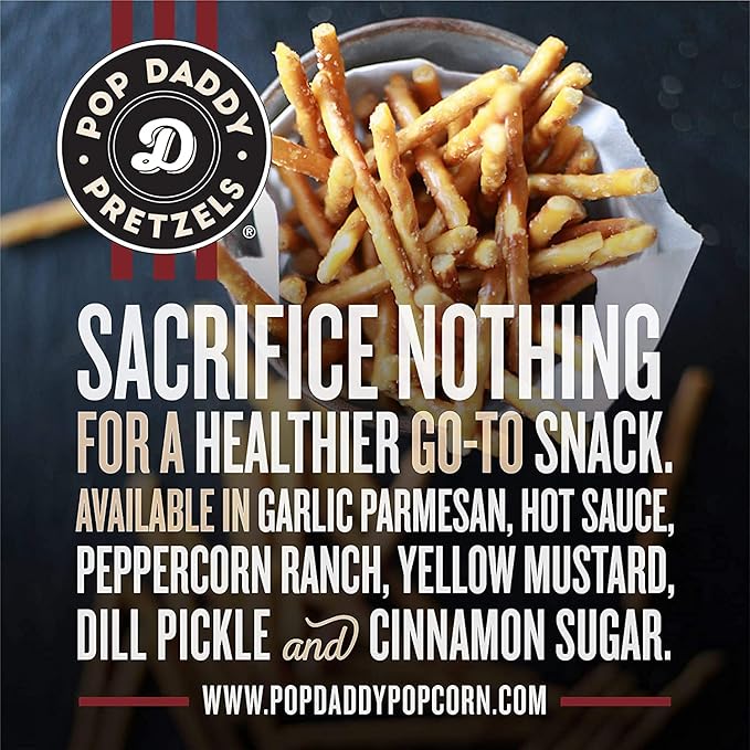Palitos de Pretzel Saborizados Pop Daddy, Pack de 6, 7.5 oz miniatura 4