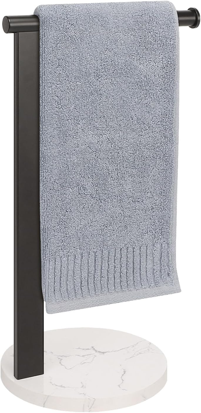 Siyzda Hand Towel Holder Stand for Bathroom, L Shaped