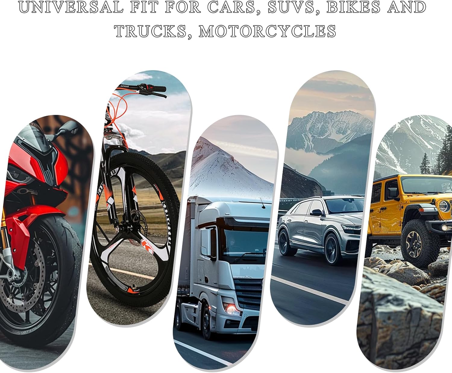 Sun Walker 4 PCS Car Tire Valve Stem Caps, Leakproof Hexagon Tire Valve Cover with Rubber O-Ring Seal, Dustproof Round Top Chrome-Plated Tyre Air Caps for Car Truck Motorcycle - Image 6