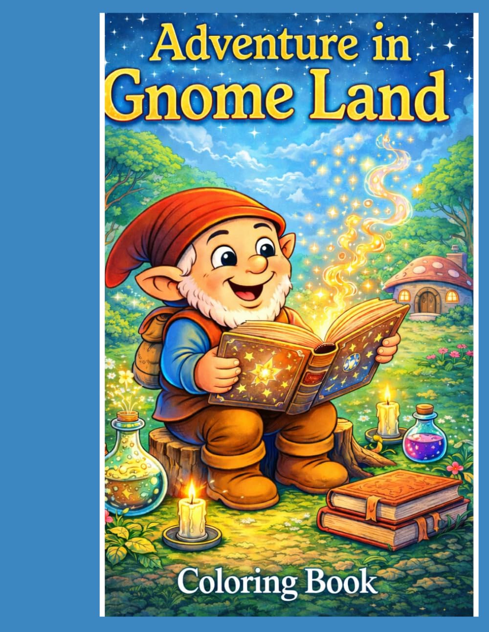 Adventure in Gnome Land: A Fun and Magical Coloring Adventure with Cute Forest Gnomes