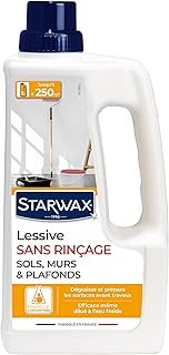 STARWAX - Lessive sols, murs et plafonds - Sans rin&ccedil;age - Nettoie et d&eacute;graisse - Haut rendement jusqu