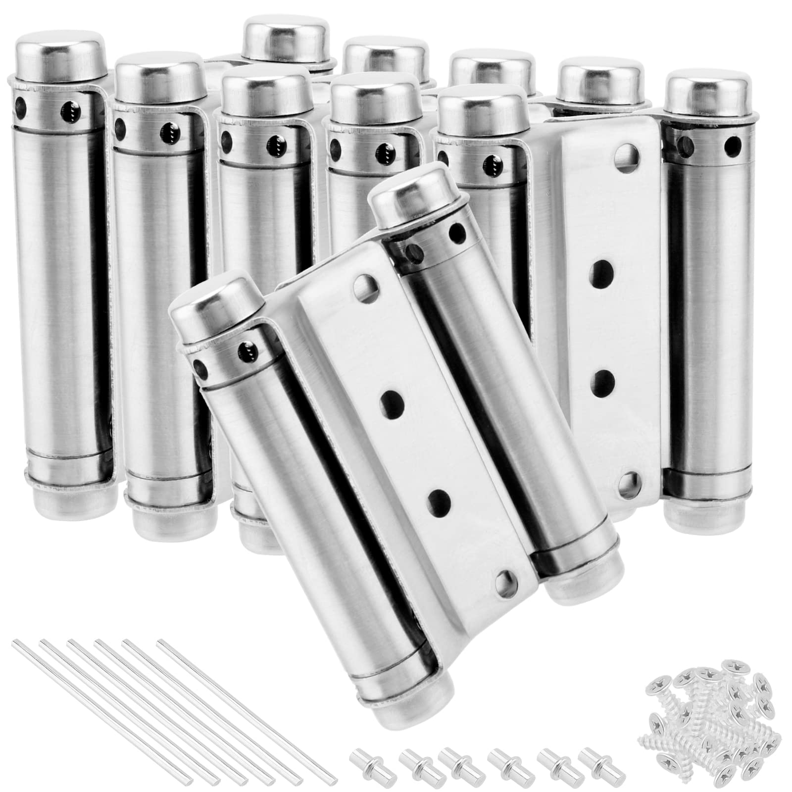 Buy SHEUTSAN 6 Pack 3 Inch Double Action Spring Hinge, Stainless Steel