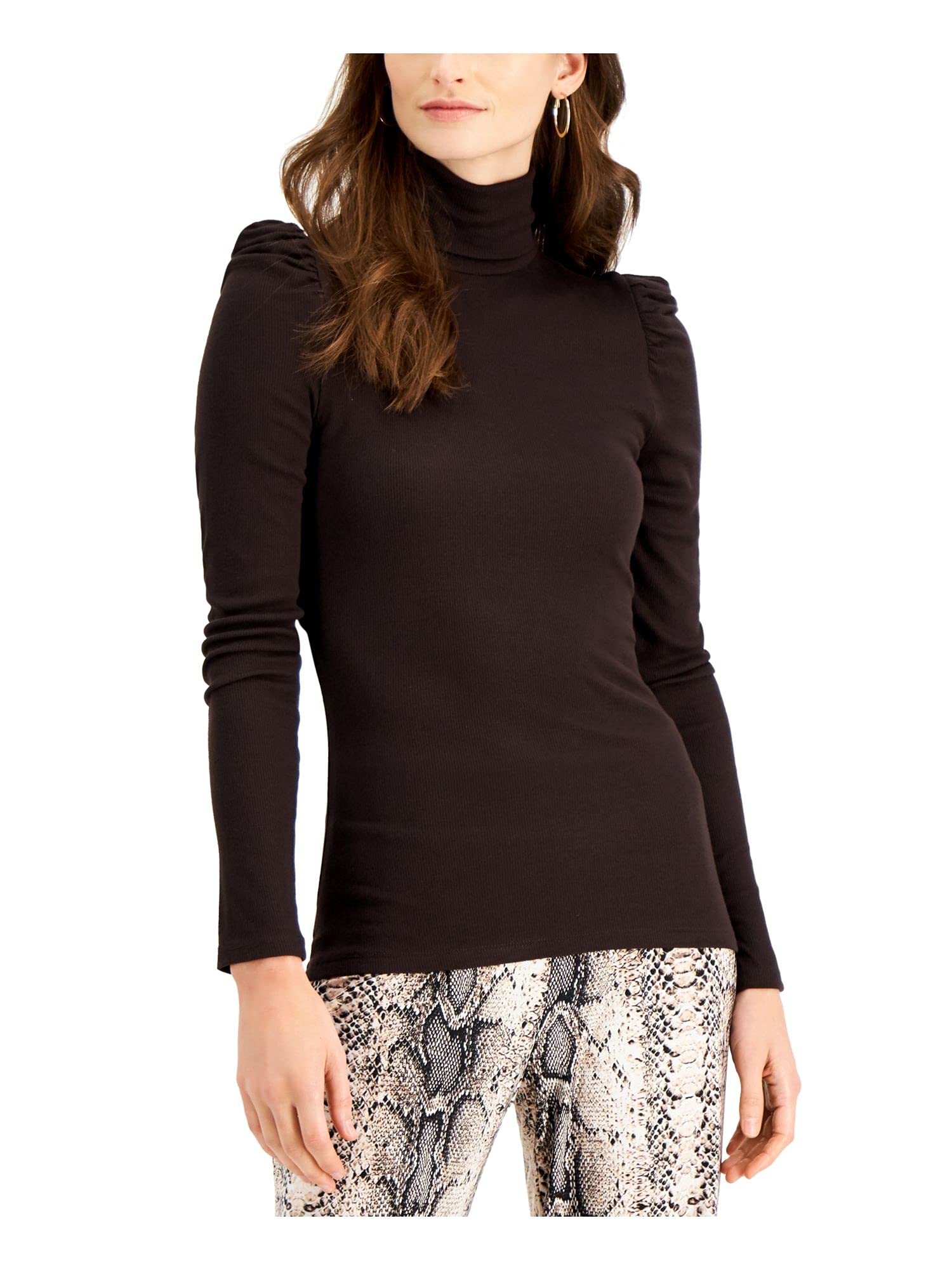 INC Womens Brown Turtle Neck Top Size XL