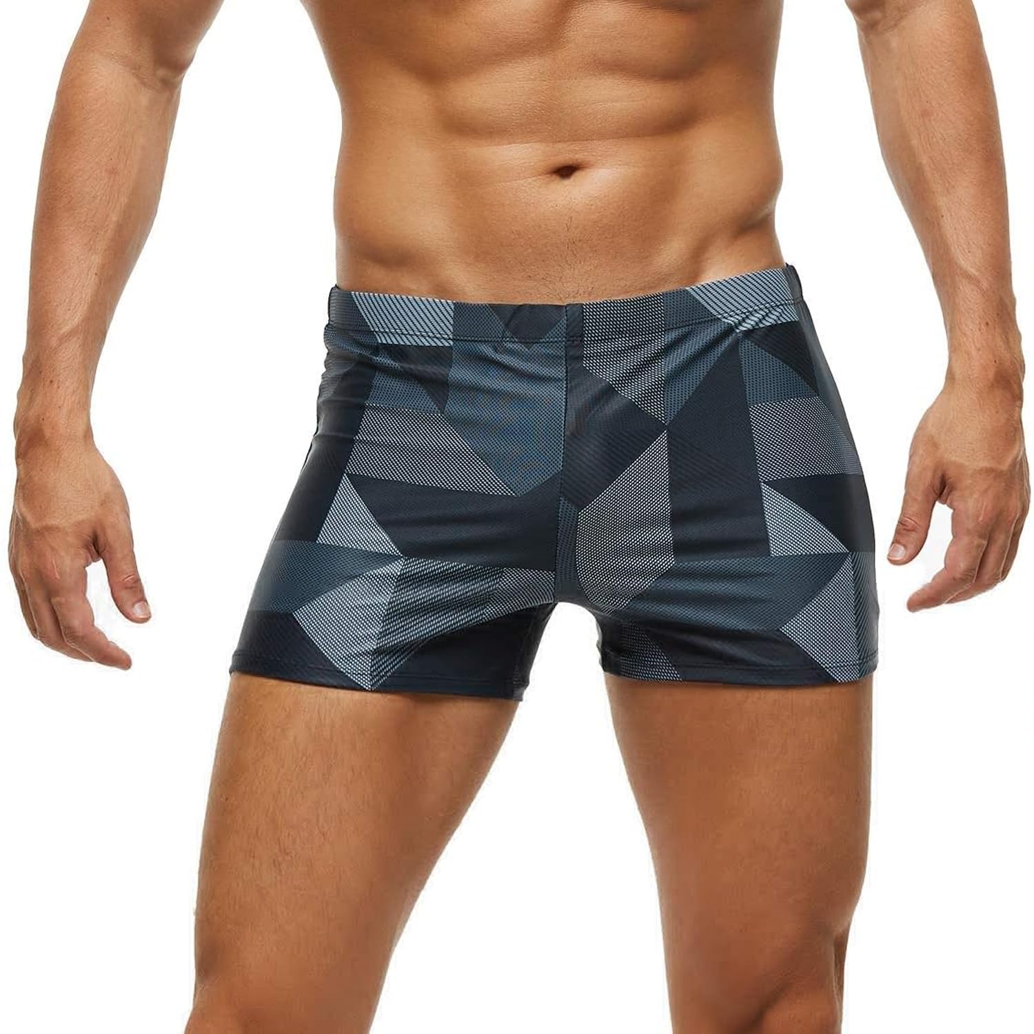 Arcweg Badehose Herren Eng Kurz Badeshorts mit Tunnelzug Schwimmhose Peinlichkeit Vermeidendes Pad Wassersport Kurze Hose UV Schutz Jungen Schwimmwear