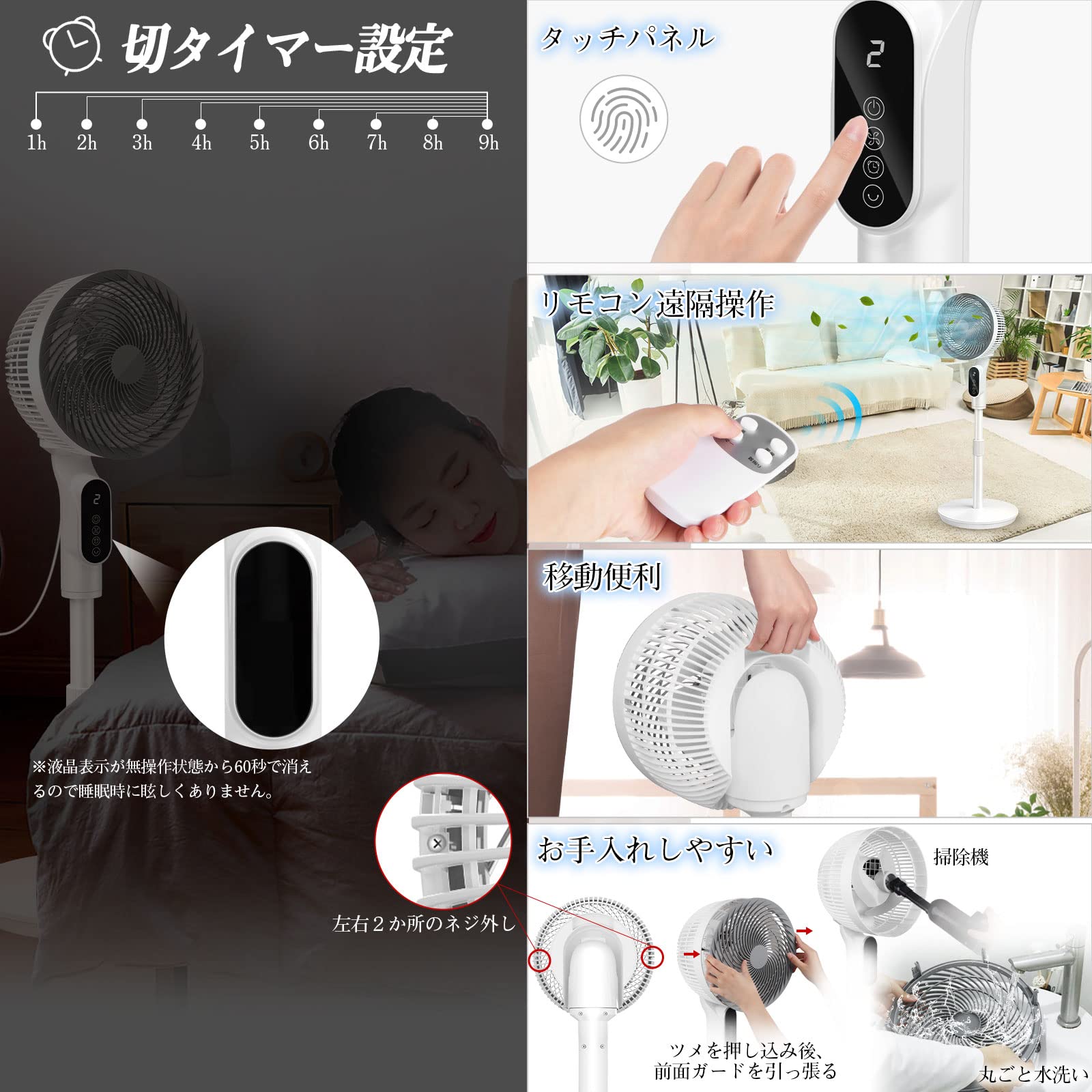 ★新品★ サーキュレーター 扇風機 リビング 送風 換気 空気循環 除湿 楽天市場】サーキュレーター 扇風機 リビング扇風機 自動首振