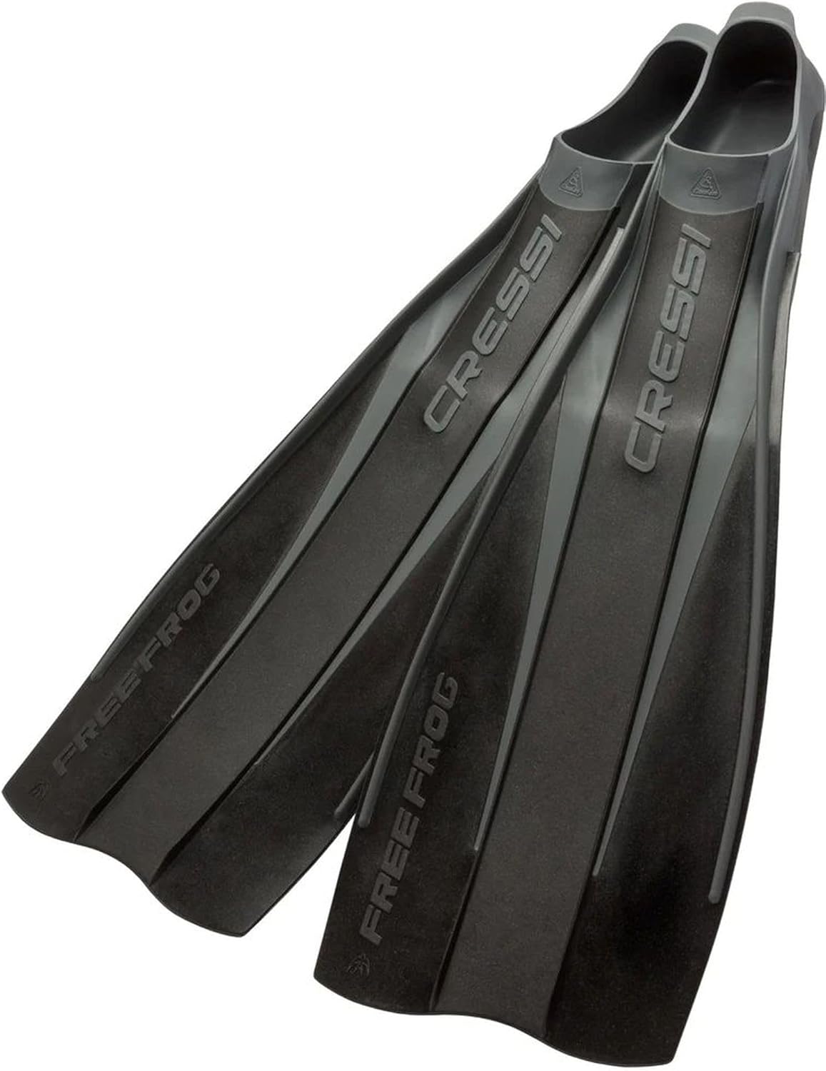 CRESSI Free Diving Full Foot Fin [FREEFROG] Classic Design, Flexible, Durable, Black/Red