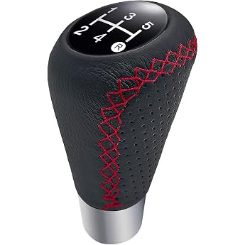 Gear Knob 5 Gear Universal Gear Knobs Interchangeable Car Gear Stick with 3 Adapters 8 mm 10 mm 12 mm for Most Vehicles with Manual Transmission