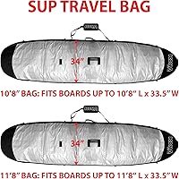Vista 2 de SUP - Bolsa de viaje aislada con aislamiento de espuma de calidad de viaje acolchada para paddleboard