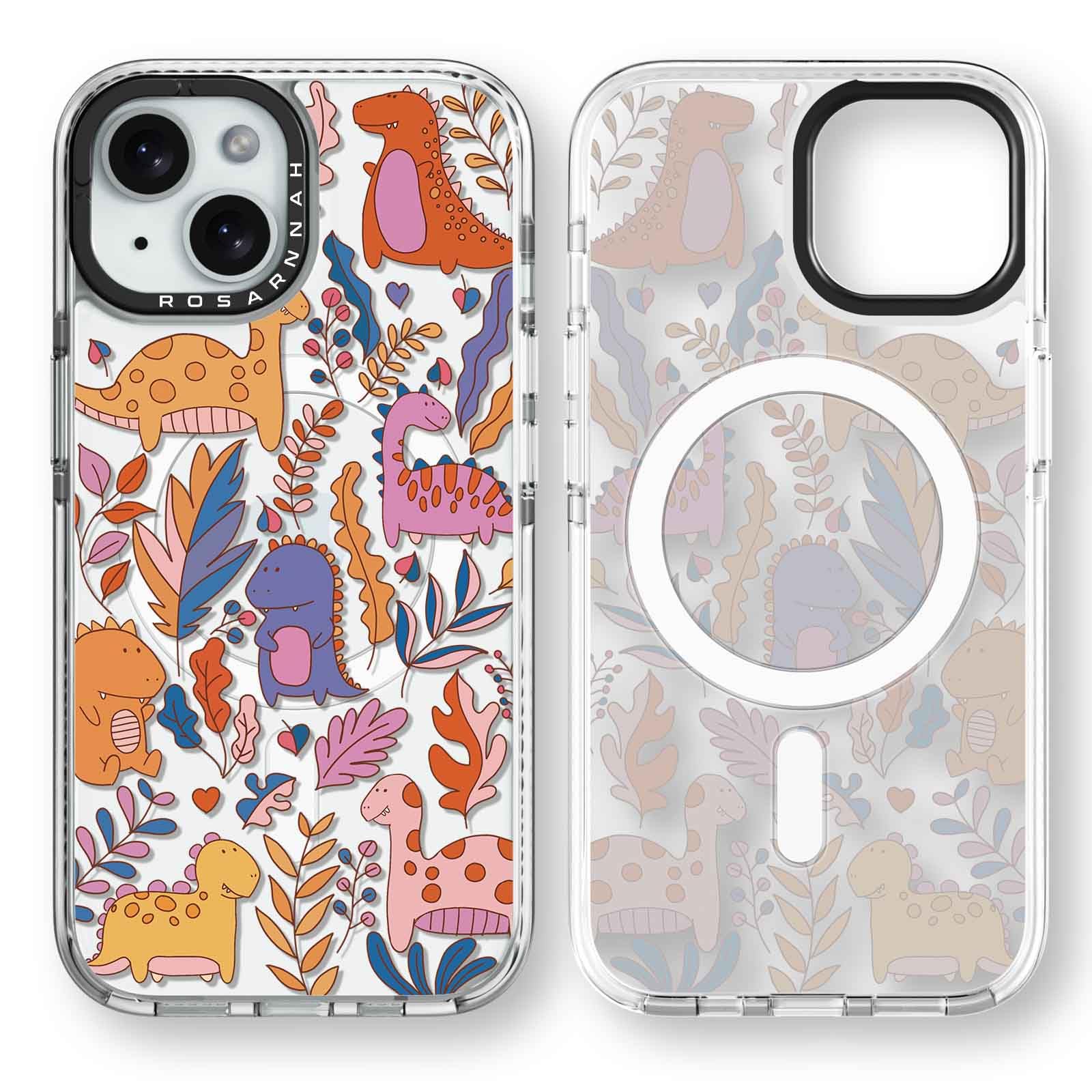 Magnetic for iPhone 15 Magsafe Case Cute Aesthetic - Durable Shockproof 6.6 ft Drop Impact Phone Case Cover with Funny Fashion Zebra Print 6.1" Clear