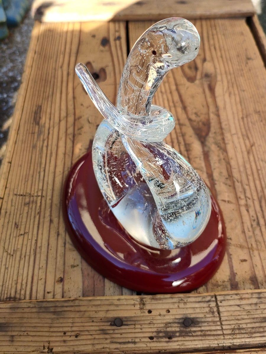 Amazon.co.jp: マルティグラス ガラス 蛇 ヘビ スネーク 置物