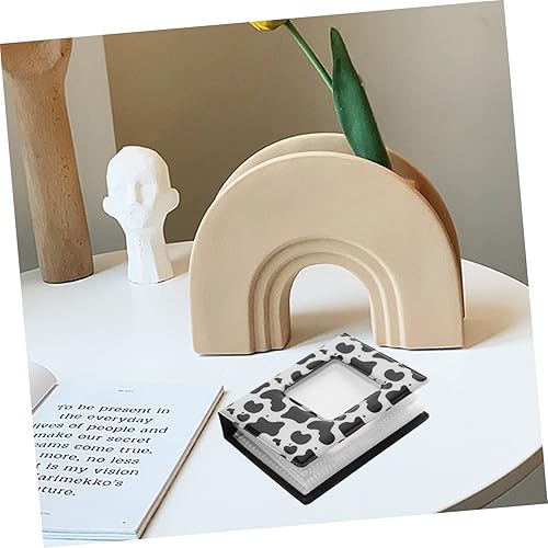 Miniatura 3 de Tofficu 4 tarjetas de notas, tarjetas de vaca, organizador de álbumes, impresión de fotos, soporte de película de identificación, mini carpeta de