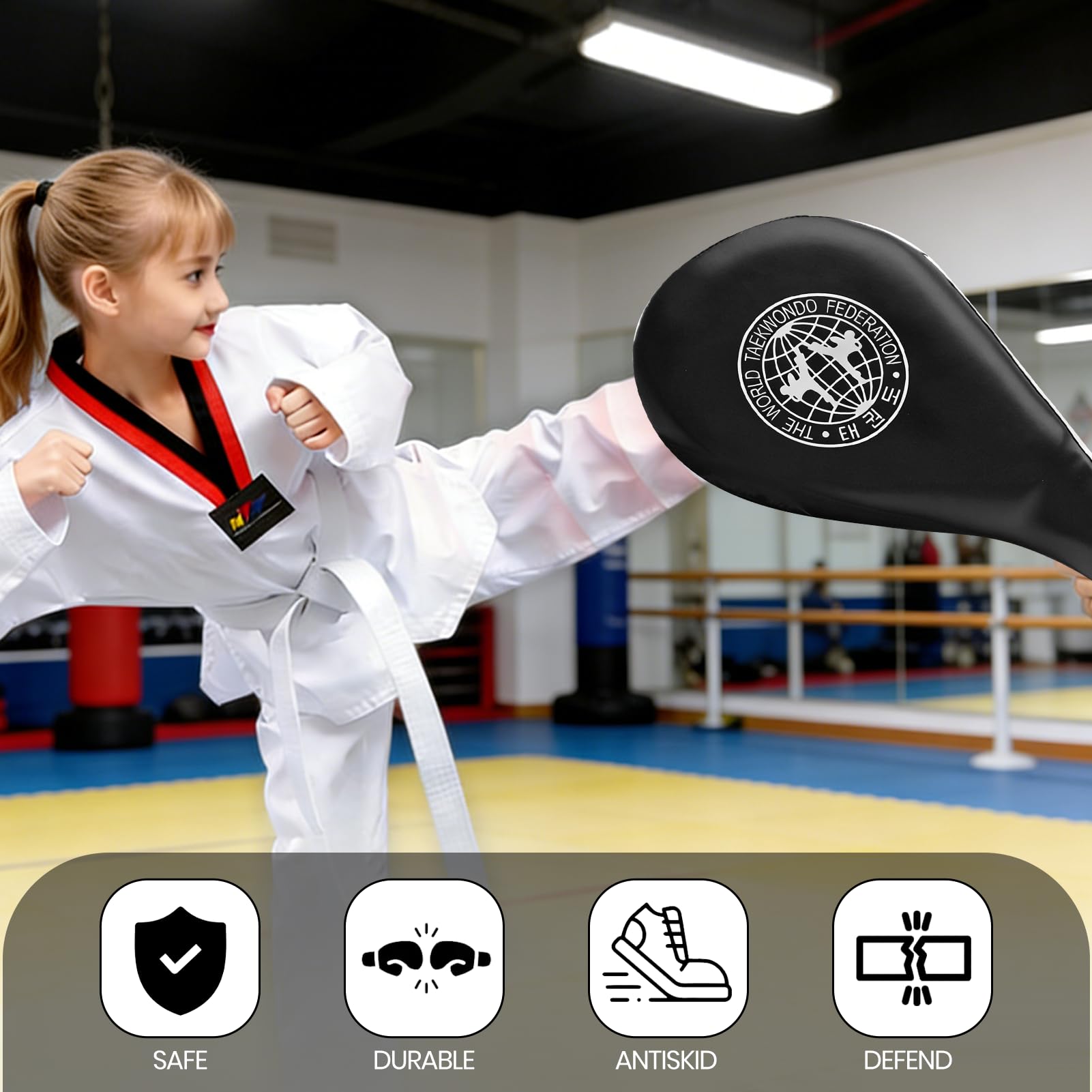 Taekwondo - Almohadillas para taekwondo, 2 unidades, para entrenamiento de kickboxing