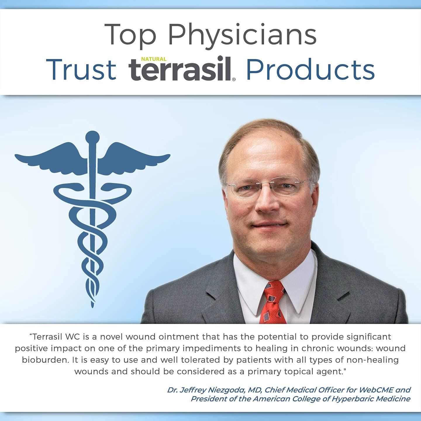 Buy Terrasil® Wound Care 14 Gram MAX 3X Faster Healing Patented, Homeopathic Infection Bed