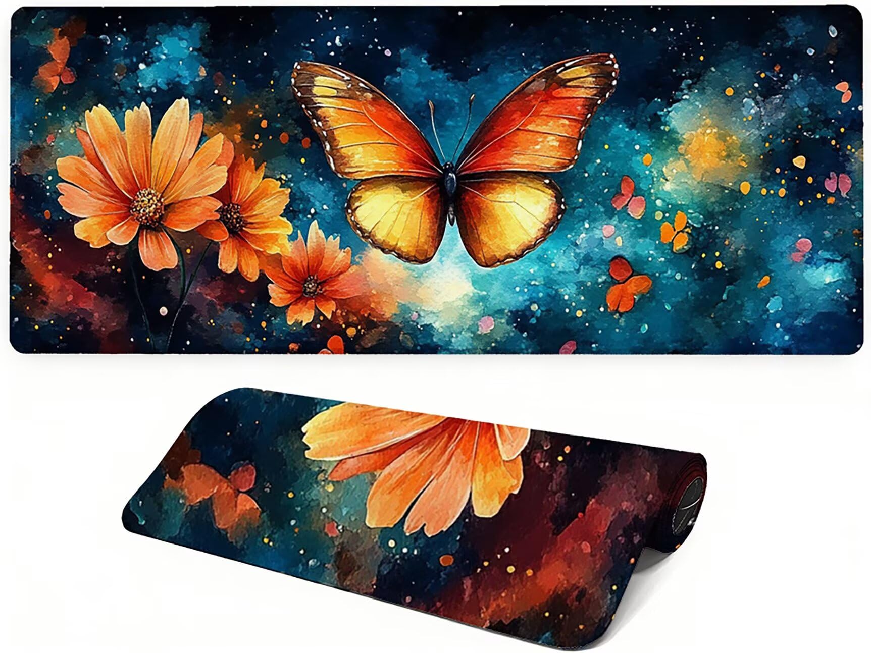 Generico Lejnlnng Tappetino Mouse Gaming XXL -160x80cm - Tramonto Tappetino Scrivania Grande, Spiaggia Impermeabile Tappeto Mouse con Base in Gomma Antiscivolo, Mousepad per Gaming e Ufficio JL-8108