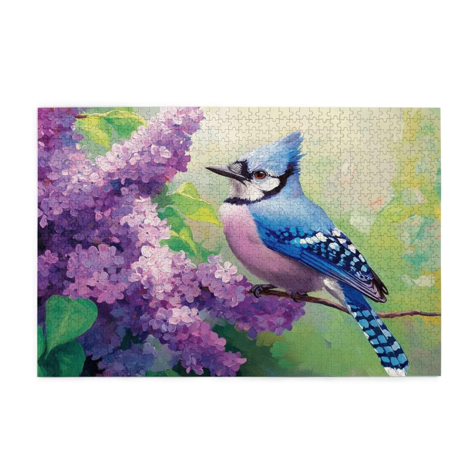 Puzzle 2000 Teile, Puzzle Erwachsene, Holzpuzzle Blume Impossible Jigsaw, Clevere Rätsel, HD Farbe Jigsaw mit Geschenkbox Verpackung for Room Decor, Geschenke für Frauen Lavendel 100x70cm p-2045