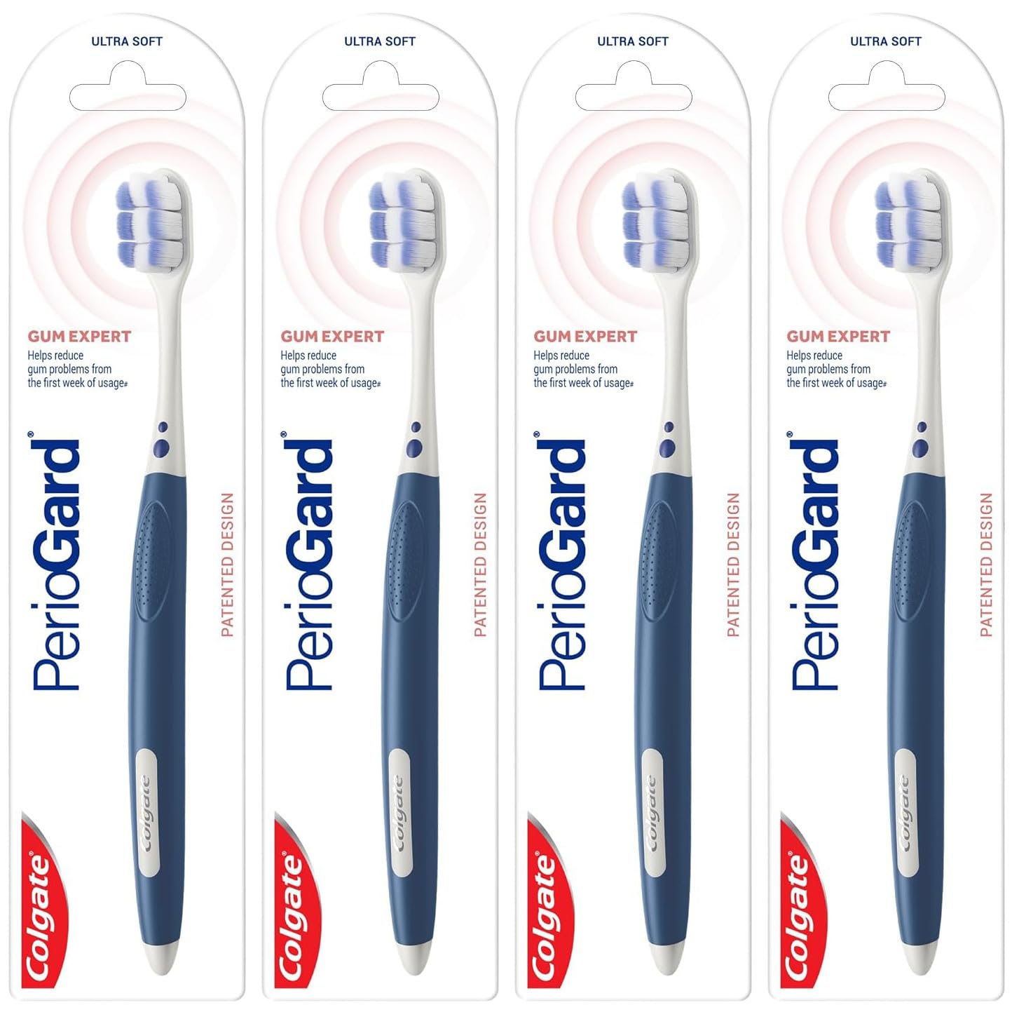 Colgate PerioGard Ultra Soft Gum Expert Toothbrush, Multi Color, Pack of 4 4